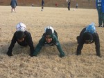 Tahuichi youth players perform tricks.